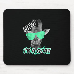 Funny Giraffe Moo Im A Goat Cute Zoo Animal Mouse Pad