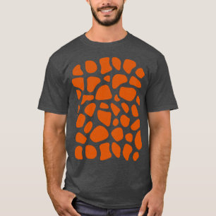 Funny giraffe pattern lazy halloween zoo costume T-Shirt
