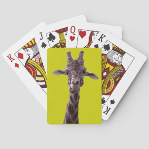 Funny Giraffe Playing Cards