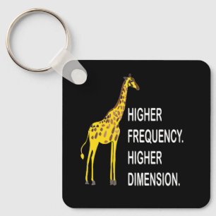 Funny Giraffe Pun Keychain