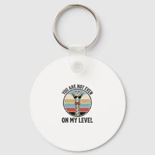 Funny Giraffe Quote Vintage Engraving T-Shirt Desi Keychain