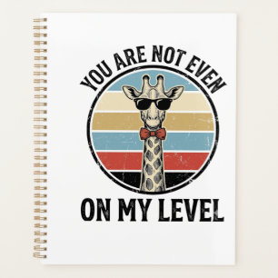 Funny Giraffe Quote Vintage Engraving T-Shirt Desi Planner