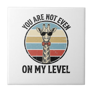 Funny Giraffe Quote Vintage Engraving T-Shirt Desi Tile