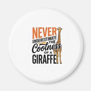 Funny Giraffe Quote Vintage Vector T-Shirt Design_ Magnet