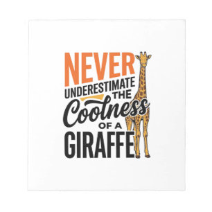 Funny Giraffe Quote Vintage Vector T-Shirt Design_ Notepad