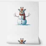 Funny Giraffe Snowman Scarf Christmas Womens Mens Wallpaper<br><div class="desc">Funny Giraffe Snowman Scarf Christmas Womens Mens Kids</div>