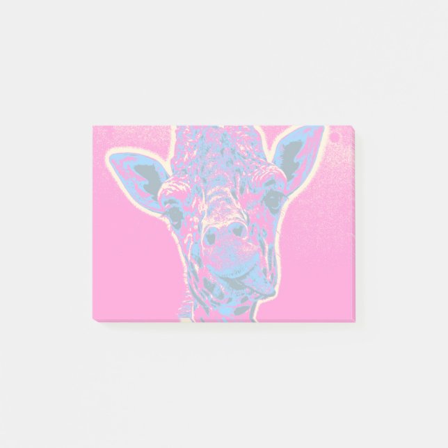 Funny Giraffe Sticking out his Tongue Post-it Notes (Front)