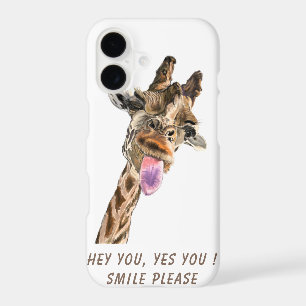 Funny Giraffe Tongue Out Personalized Text