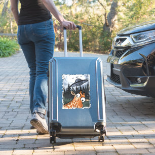 Funny Giraffe UFO Zoo Animal Weird Meme Graphic  _