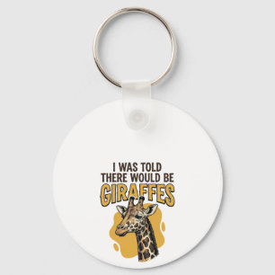 Funny Giraffe Vintage Engraving Shirt Design_1 Keychain