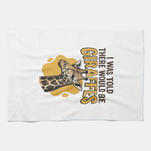 Funny Giraffe Vintage Engraving Shirt Design_1 Kitchen Towel