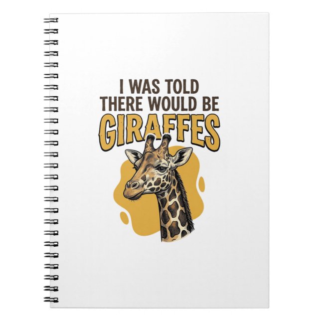 Funny Giraffe Vintage Engraving Shirt Design_1 Notebook (Front)