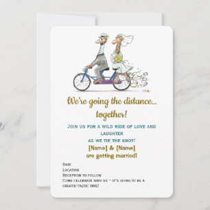 Funny Giraffe Wedding  Save The Date