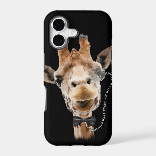 Funny Giraffe with Bowtie and Monocle