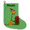 Funny Giraffe with Christmas Package