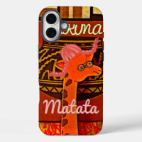 Funny Giraffe with cool text Hakuna Matata