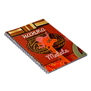 Funny Giraffe with cool text Hakuna Matata Notebook