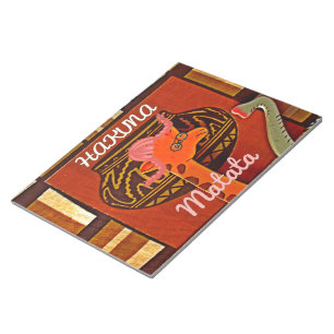 Funny Giraffe with cool text Hakuna Matata Notepad