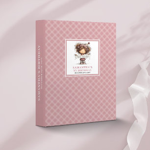 Funny Girl 10th Birthday Pink memory album Binder