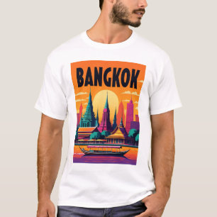 Funny Girl Vintage Post Card Bangkok T-Shirt