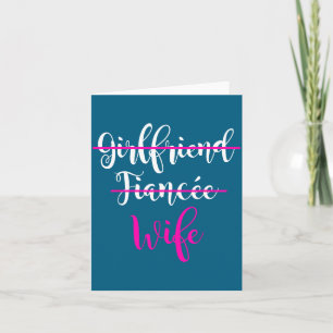 Funny Girlfriend Fiancee Wife Bride Wedding Card