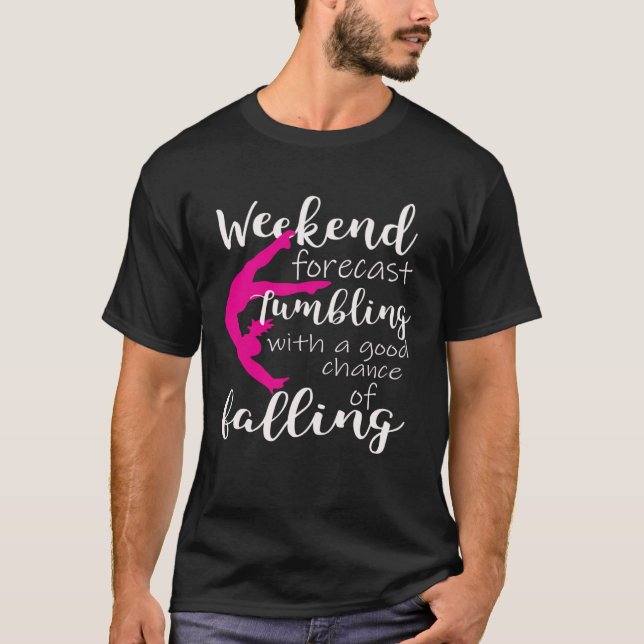 Funny Girls Gymnastics Weekend Forecast Pullover H (Front)