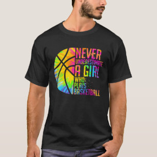 Funny Girls Never Underestimate A Girl Who Plays B T-Shirt