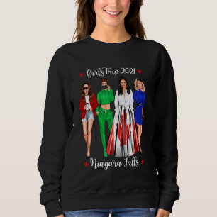 Funny Girls Trip Niagara Falls Vacation Cute Woman Sweatshirt