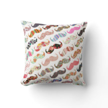 Funny Girly Colourful Patterns Moustaches