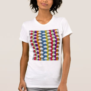 Funny Girly Moustaches 4 T-Shirt