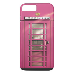 Funny Girly Pink British Phone Booth Case-Mate iPhone Case