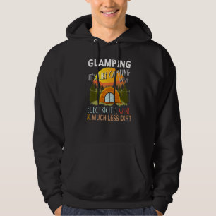 Funny Glamping Definition Glamper Camping Campers  Hoodie