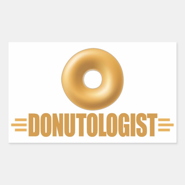 Funny Glazed Doughnut Lover Sticker (Front)