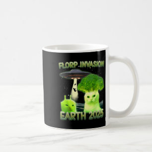 Funny Glerp Glorp Funny Alien Cat Meme Vintage  Coffee Mug