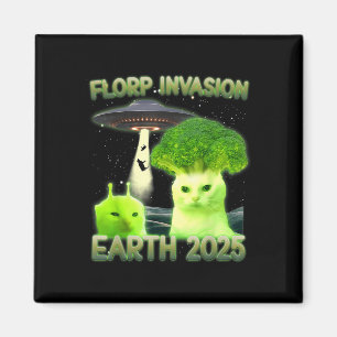 Funny Glerp Glorp Funny Alien Cat Meme Vintage  Magnet