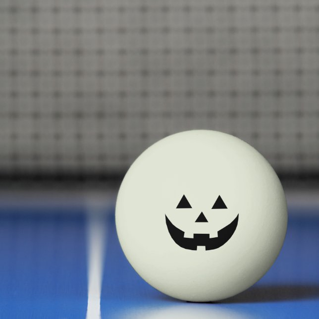 Funny glow In the dark Jack o lantern Halloween Ping Pong Ball (Net)