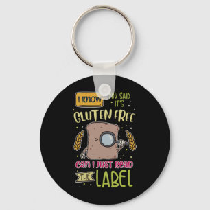Funny Gluten Free Lifestyle Celiac Disease Keychain