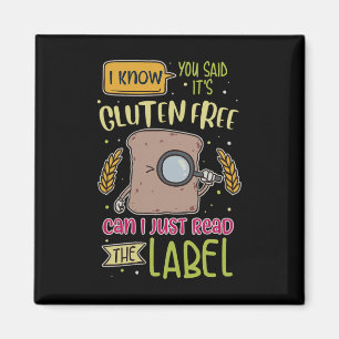Funny Gluten Free Lifestyle Celiac Disease Magnet