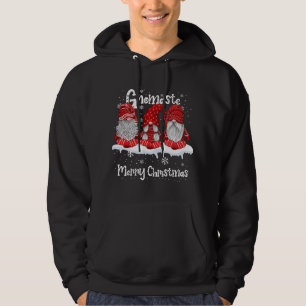 Funny Gnomaste Merry Christmas Gnomes Yoga Lovers Hoodie