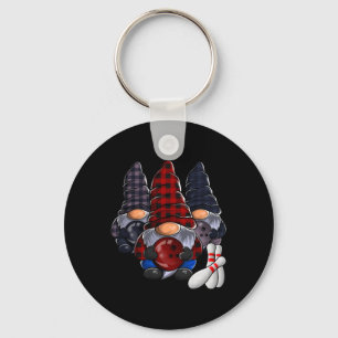 Funny Gnome Bowling Keychain