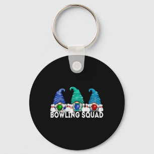 Funny Gnome Bowling Squad For Family Cute Bowling  Keychain
