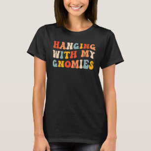 Funny Gnome Gardening Christmas Xmas Hanging With  T-Shirt