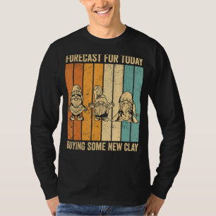 Funny Gnome Gardening Dwarf Forecast Today Buying T-Shirt