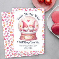 Funny Gnome Matter What Cute Valentine's Day 