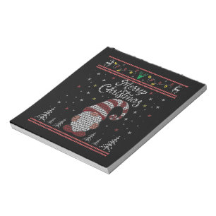 Funny Gnome Merry Christmas Notepad