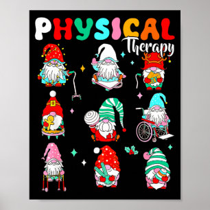 Funny Gnome Physical Therapy Pt Physical Therast C Poster
