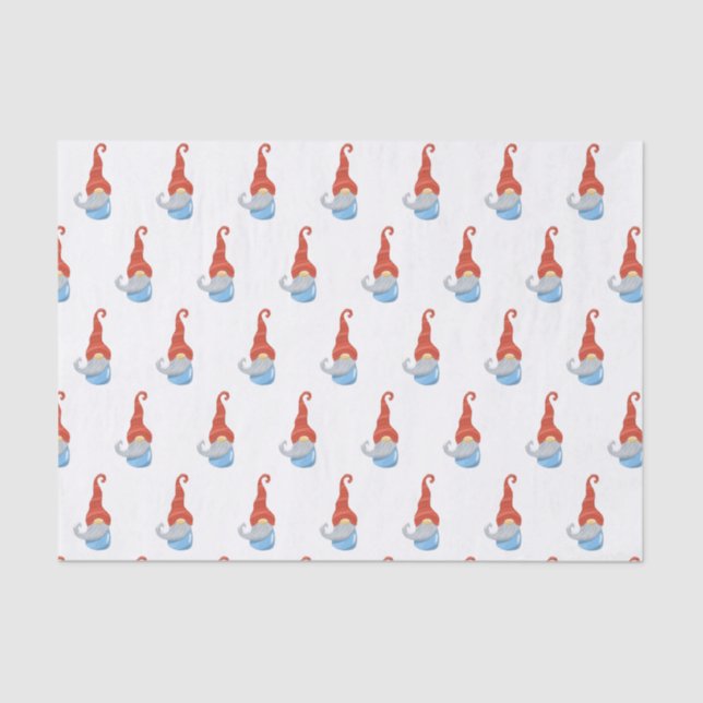 Funny gnome  tissue paper (Front)