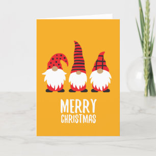 Funny Gnomes Christmas Card