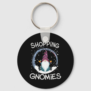Funny Gnomes Shopping Gnomies Costume Christmas Gi Keychain