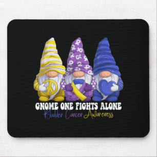 Funny Gnomies Bladder Cancer Awareness Month Purpl Mouse Pad